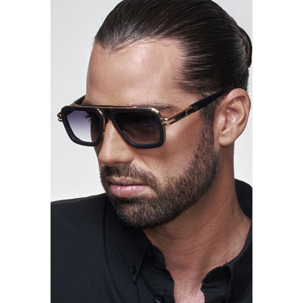 DITA LXN-EVO DTS403-A-01 MATTE BLACK GOLD GRAY GRADIENT SUNGLASSES AUTHENTIC - Picture 3 of 13